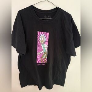 Pink Graphic Black Short Sleeve Tees